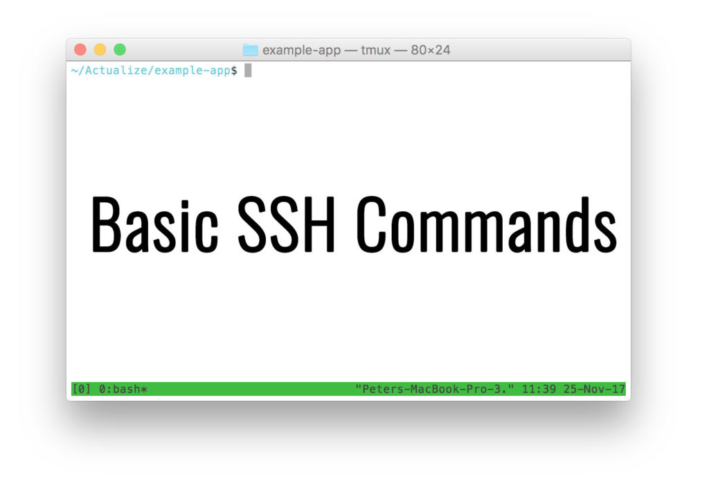ssh for mac os